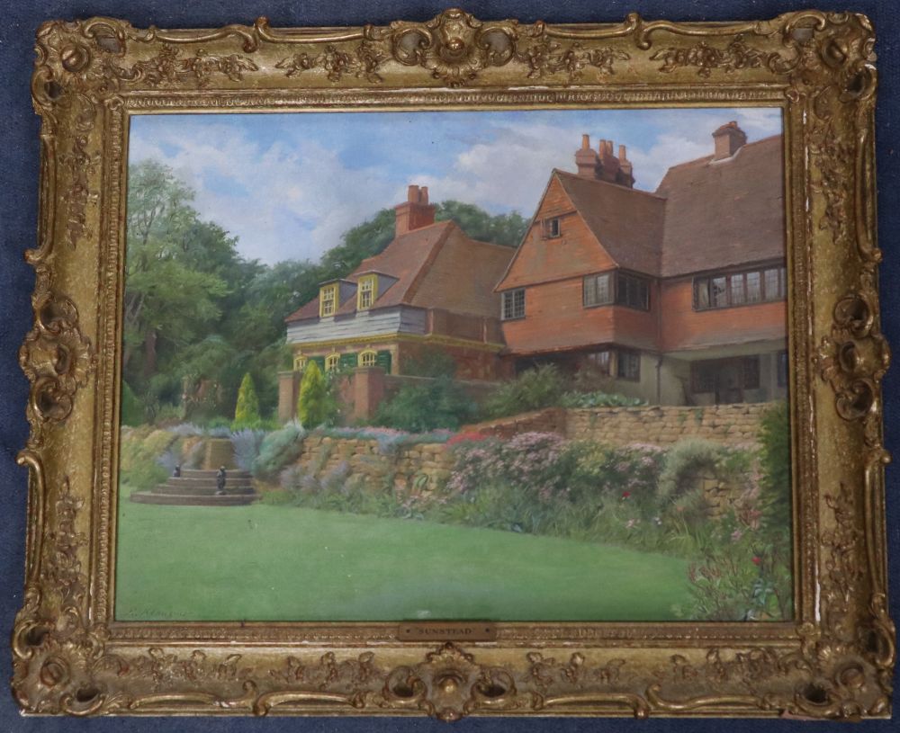 Ruth Klausner, oil on canvas, Sunstead, signed, 34 x 45cm